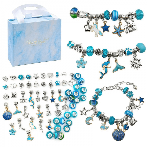 (🔥2024 TOP 1 TRENDING🔥)Charm Bracelet Jewerly Making Kit(Buy 3sets and Get 3rd for Free )